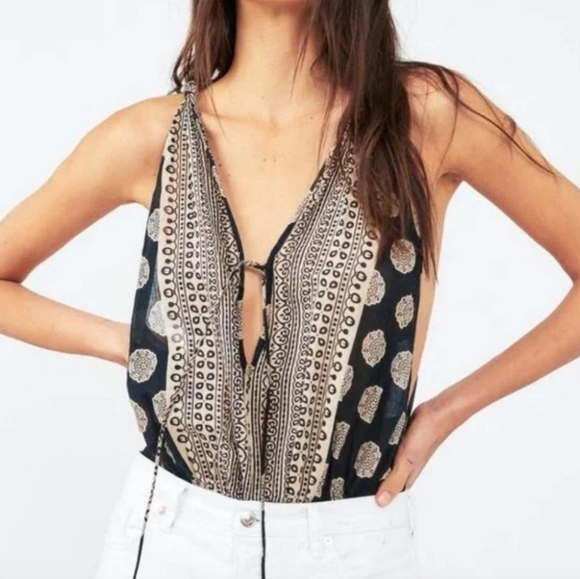 NWT Free People Soul of the Sun Bodysuit Size M - Picture 1 of 3
